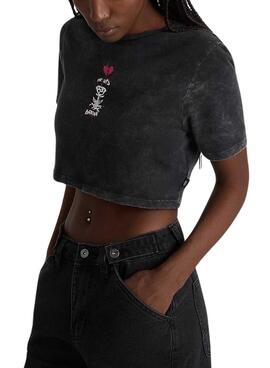 Camiseta Vans Heartbreaker Preto para Mulher.