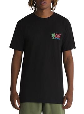 Camiseta Vans Palm Lines Preta para Homem.
