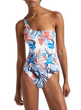 Calção de banho Pepe Jeans Leaf Assimétrico Para Mulher