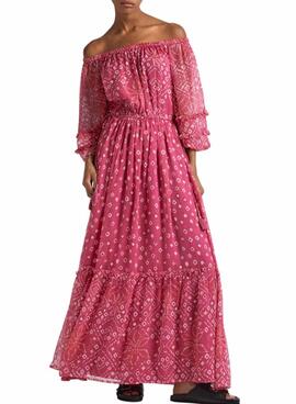 Vestido Pepe Jeans Marlene Rosa Para MujerVestido Pepe Jeans Marlene Rosa Para Mulher