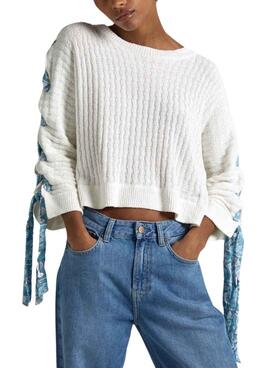Camisola Pepe Jeans Gaia Branca para Mulher