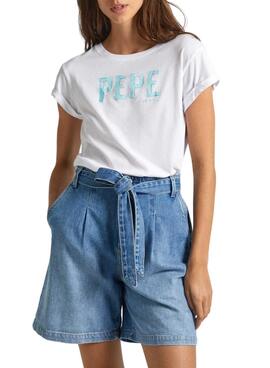 Camisa Pepe Jeans Janet Branca para Mulher.