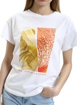 Camiseta Pepe Jeans Helena Branca para Mulher