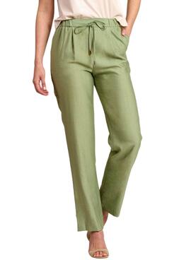 Calça Naf Naf Marbel Verde Para Mulher