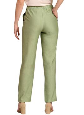 Calça Naf Naf Marbel Verde Para Mulher