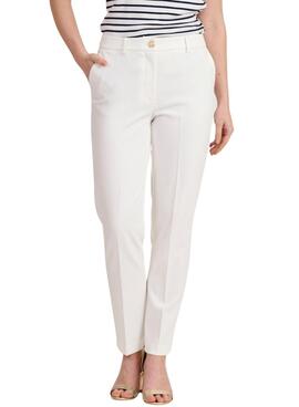 Calça Naf Naf Chino Branca Para Mulher