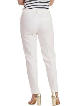 Calça Naf Naf Chino Branca Para Mulher