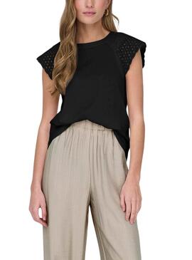 Camiseta Only Xiana Preta para Mulher.