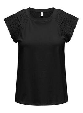 Camiseta Only Xiana Preta para Mulher.