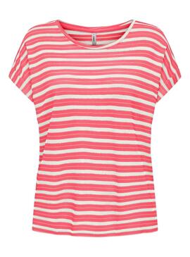 Camiseta Only Susie Rosa Para Mulher