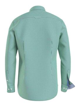 Camisa Tommy Hilfiger Flex Textured Verde para Homem