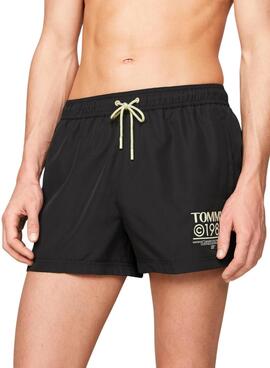 Calção de banho Tommy Jeans Slim Drawstring Azul Para Homem