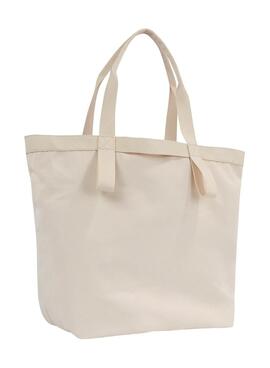 Bolsa Tommy Jeans Hot Summer Tote Bege para mulher.