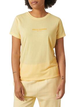 Camisa Helly Hansen Allure Amarelo Para Mulher