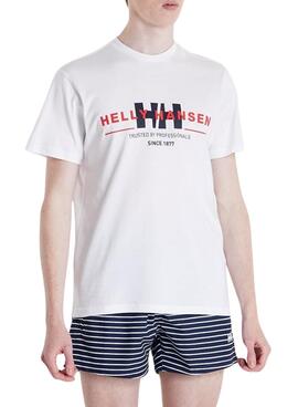 Camiseta Helly Hansen Core Branca para Homem