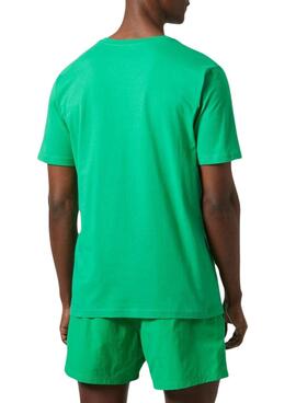 Camiseta Helly Hansen Logo Verde para Homens