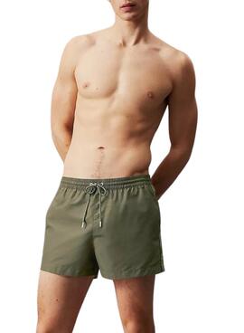 Calções de banho Calvin Klein Médio Verde Para Homem.