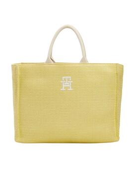 Bolsa de praia Tommy Hilfiger Beach Tote Amarelo para Mulheres