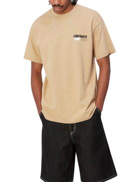 Camiseta Carhartt Contact Sheet Tostado Para HombreTradução: Camiseta Carhartt Contact Sheet Tostado Para Homem