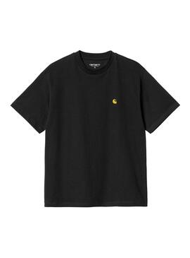 Camiseta Carhartt Chase Preta Para Homens