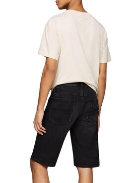 Bermuda Tommy Jeans Ronnie Preto Para Homem