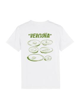 Camiseta Klout Vergonha do Galego Branco para Homem e Mulher