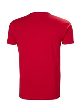 Camiseta Helly Hansen Shoreline Vermelho para Homem