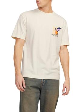 Camisa Jack and Jones Tampa Bege para Homem