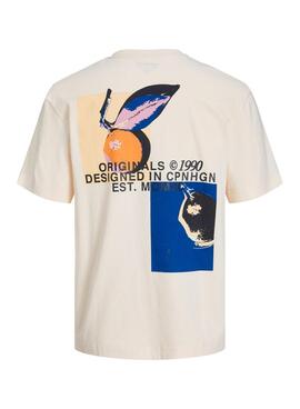 Camisa Jack and Jones Tampa Bege para Homem
