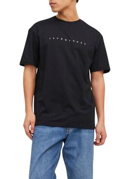 Camiseta Jack and Jones preta para homem.