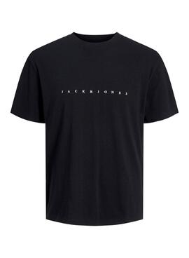 Camiseta Jack and Jones preta para homem.