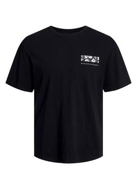 Camisa Jack and Jones Guru preto para homens.