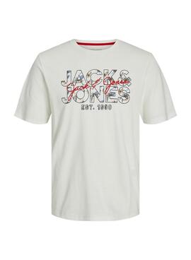 Camiseta Jack and Jones Chill Branca para Homem.