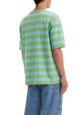 Camiseta Levis Skate Graphic Box Verde para Homens