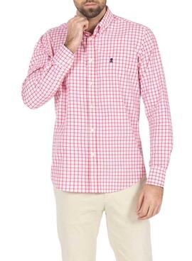 Camisa El Pulpo Quadro Janela Rosa Para Homem