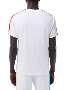 Camisa Lacoste Tênis Colorblock Branco para Homem
