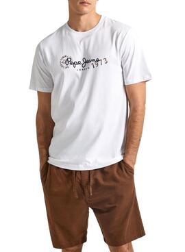 Camiseta Pepe Jeans Camille Branca Para Homem