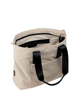 Bolsa Munich Bloom Shopper Beige para Mulher.