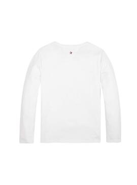 T-Shirt Tommy Hilfiger Logotipo Essencial Branco M