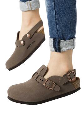 Sapatos Birkenstock Birko-Flor Topo para Meninos e Meninas.