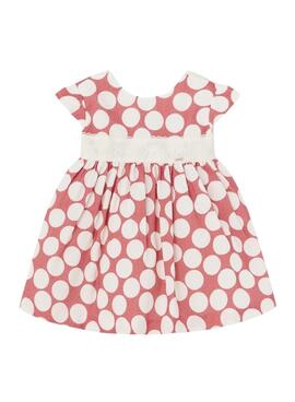 Vestido Mayoral Poá Jacquard para Bebê.