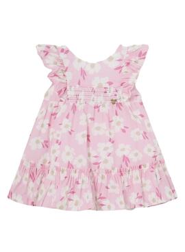 Vestido Mayoral Flores Rosa Para Bebê