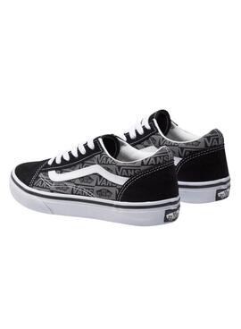 Tênis Vans Old Skool Logo Preto Teen