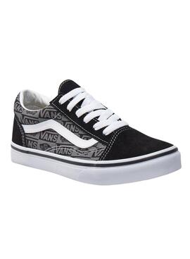 Tênis Vans Old Skool Logo Preto Teen