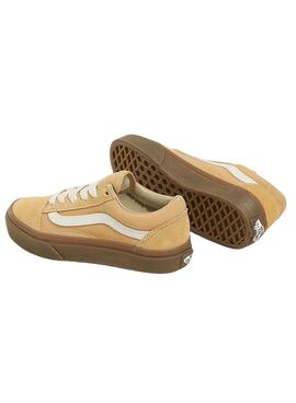 Sapatilhas Vans Old Skool Camel para meninos e meninas.