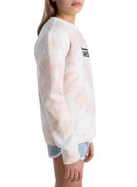 Moletom Vans Tie Dye Crew Rosa para Meninas