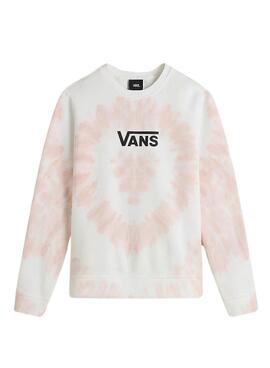 Moletom Vans Tie Dye Crew Rosa para Meninas