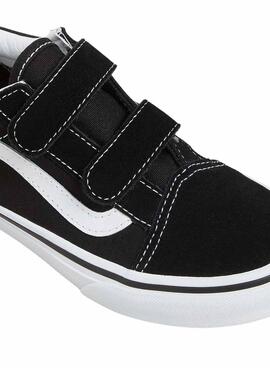 Tênis Vans UY Old Skool Velcro Preto Júnior
