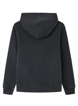 Moletom Pepe Jeans New Davide Hoodie Cinza Menino
