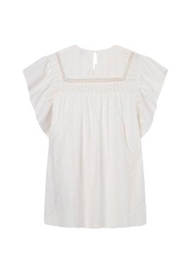 Vestido Pepe Jeans Quera Branco Para Menina